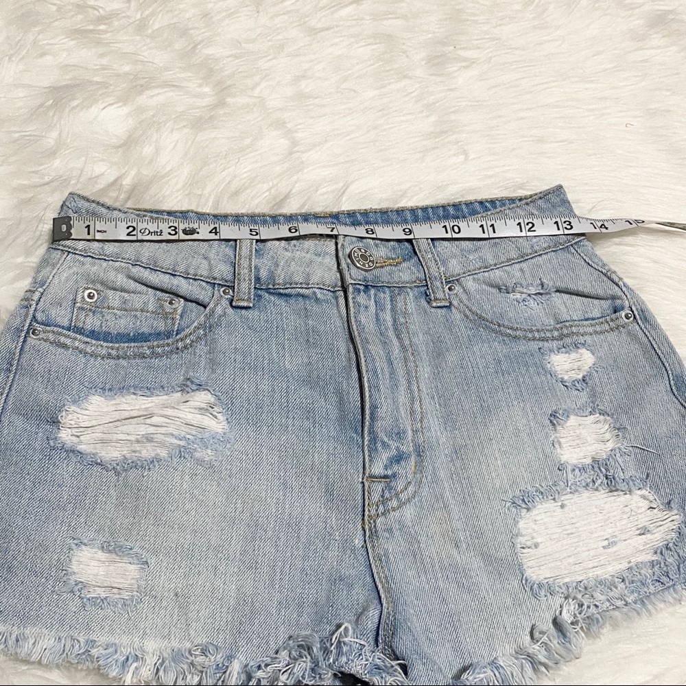 BDG Super High Rise Cheeky Jean Shorts - Picture 2 of 5